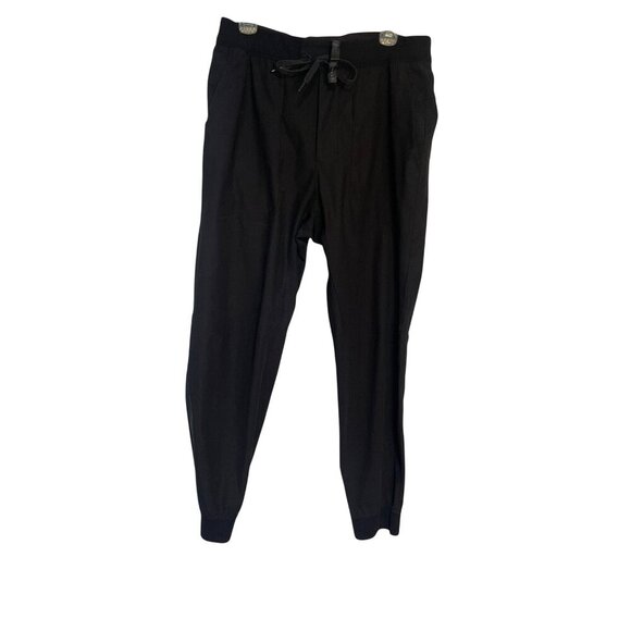 Lululemon Mens Black Jogger Pants L Polyester/Nylon Stretch - Picture 1 of 7